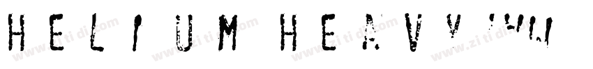 Helium Heavy字体转换